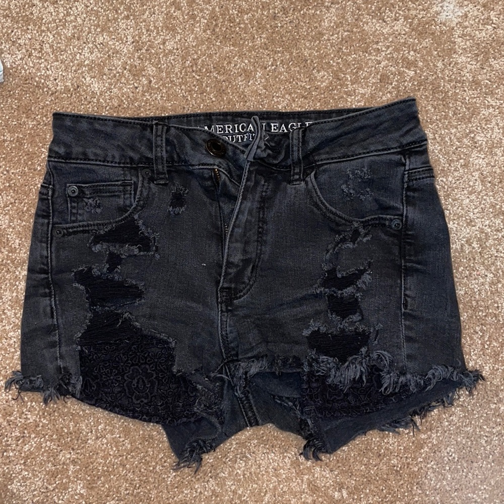 Black AE jean shorts